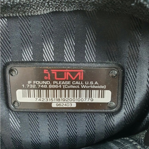 Tumi Alpha Series Black Napa Leather Briefcase - Picture 2 of 12